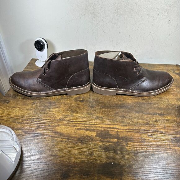 Clarks Bushacre 2 Desert Chukka Leather Brown 15522‎ Boots Shoe Men's Size 9 M - Picture 4 of 8